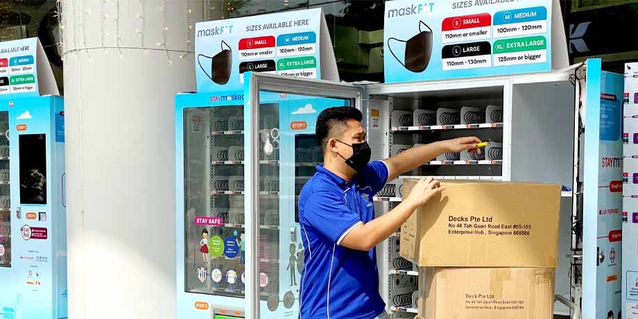 Calvin restocks the vending machines