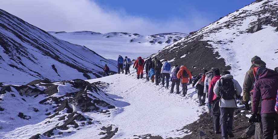 Explorers in Antarctica