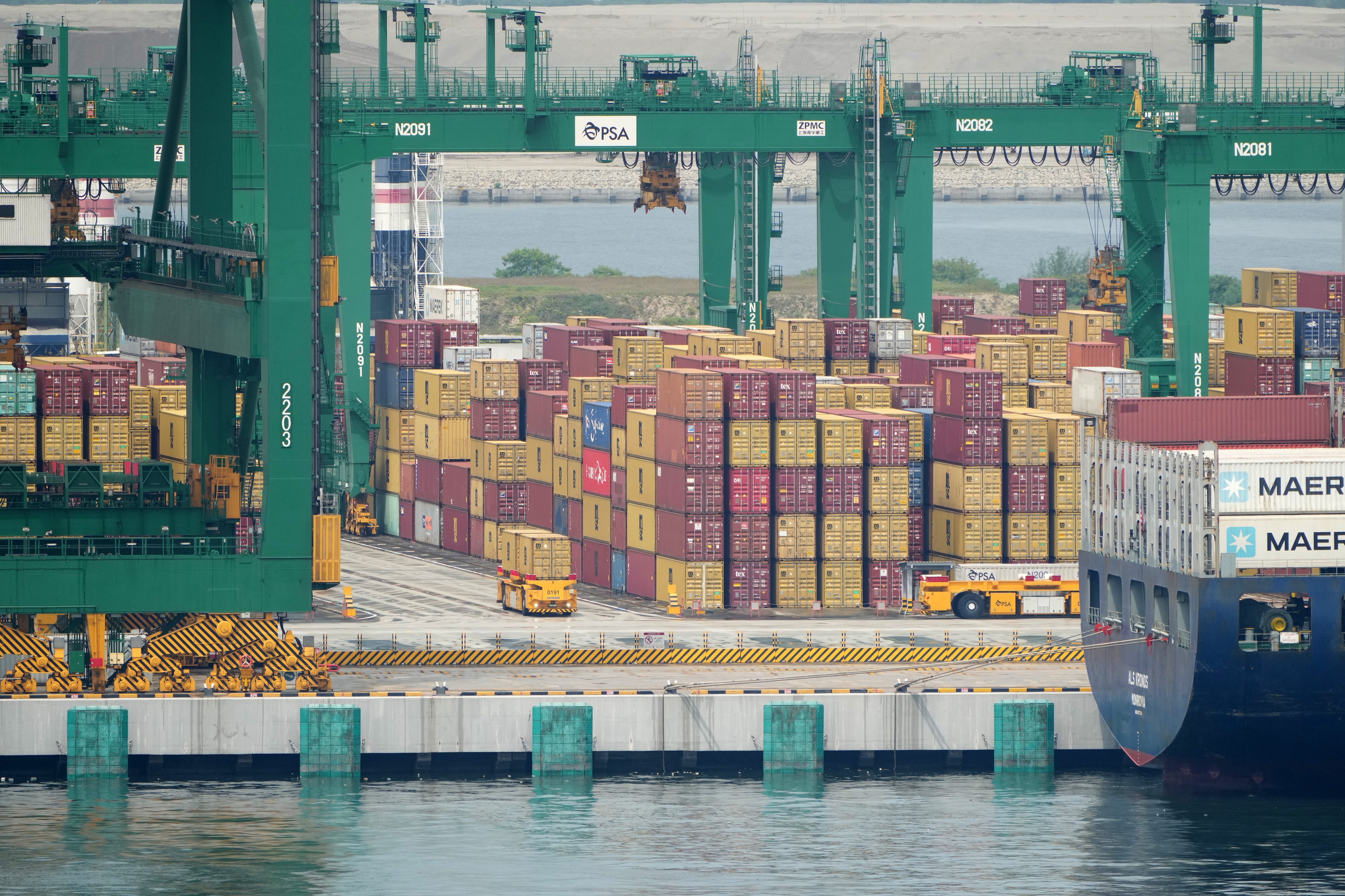 View of Tuas Port