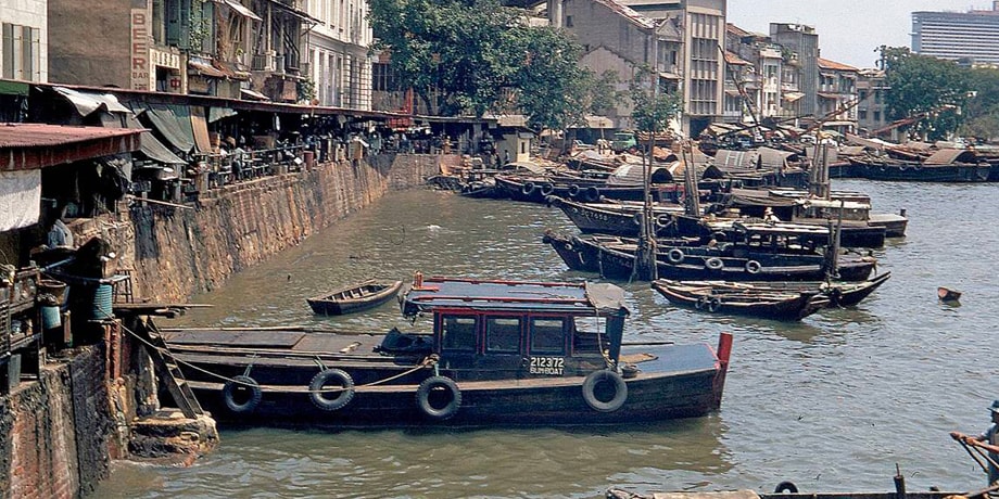 Singapore River, circa 1972